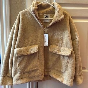 Urban Outfitters Oversized Teddy Bear jacket Sz S NWT